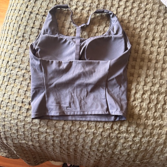 ONER ACTIVE Crop Tank Top with Strappy Back - Picture 2 of 3